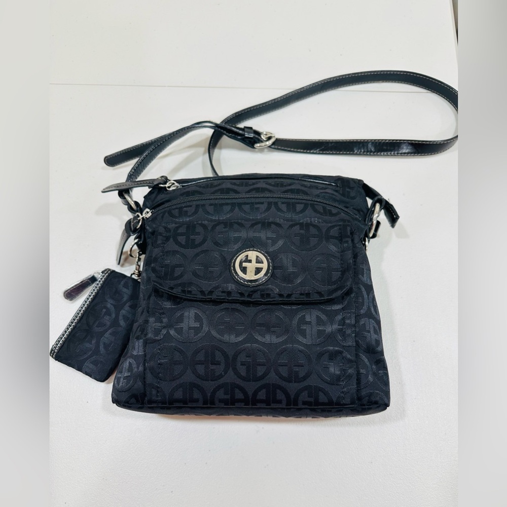 Giani Bernini Crossbody Bag Detachable Coin Purse Black